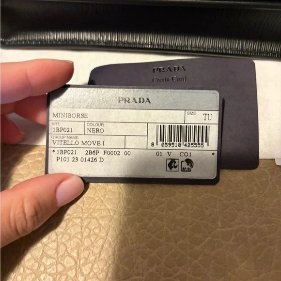 Prada Black Saffiano Leather Mini Bag with Gold hardware - Picture 3 of 10